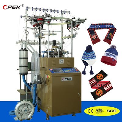 14 GG Gauge 1KW OPEK κυκλική Jacquard Ποδοσφαιρική ομάδα μαντήλα πλέξιμο μηχανή για μαντήλες