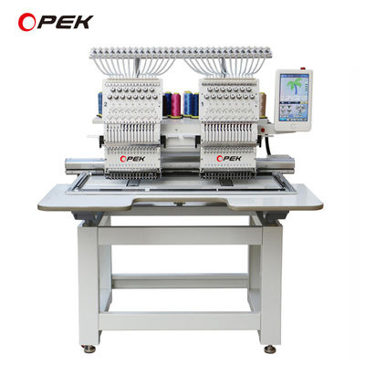110V-220V Ενσωματωμένη παροχή ρεύματος 2 κεφαλής Υπολογισμένη μηχανή κέντησης για 14 γλώσσες