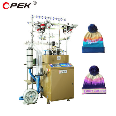 Προηγμένη αυτόματη πλεκτική μηχανή για Opek Fashion Beanie και Football Club Scarf