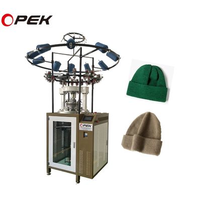 30000sets/month Fish Scale Tuck Rib Hats Πλέξιμο Μηχανή με Oiler AUTO λιπαντική