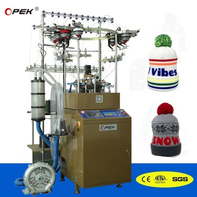 Εικονική οθόνη OPEK κυκλική μαντήλα Jacquard και καπέλο πλέξιμο μηχανή 9INCH διάμετρος κυλίνδρου