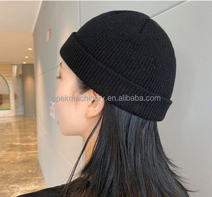 Warp Knitting Style OPEK 2024 Hip Pop Fashion Ribbed Beanie Machine με ταχύτητα 80RPM