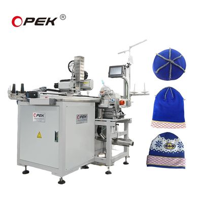 OPEK-300HS αυτόματη μηχανή ραπτικής καπέλων Υπολογιστική λειτουργία Διαμόρφωση επίπεδου κρεβατιού