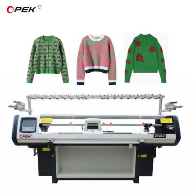 52 ίντσες πλάτος πλέξιμο Γερμανία βελόνα Jacquard επίπεδη πλέξιμο μηχανή για μαλλί πουλόβερ