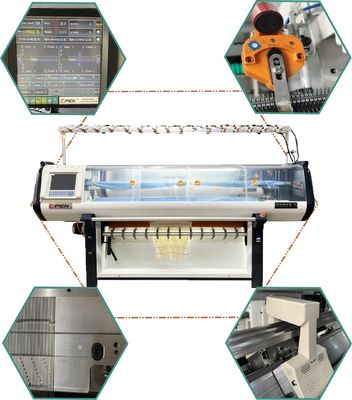 Πλήρως Jacquard Flat Knitting Machine XD52S-1 Μεγαλύτερη παραγωγική ικανότητα για την κατασκευή πουλόβερ