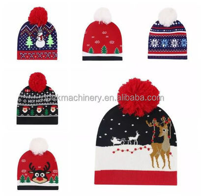 1W Δυναμική ταχύτητα OPEK Jacquard Muslim Cap πλέξιμο μηχανή για την εταιρεία διαφήμισης
