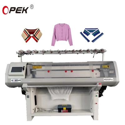 12G 14G 16G Διπλό σύστημα Jacquard Collar πουλόβερ πλέξιμο μηχανή για 650 KG φορτίο