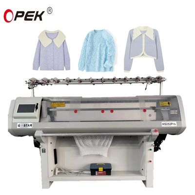 12G 14G 16G Διπλό σύστημα Jacquard Collar πουλόβερ πλέξιμο μηχανή για 650 KG φορτίο