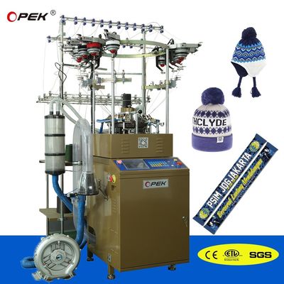 9 ιντσών διάμετρος κυλίνδρου Maquina de Tejer Gorros με έως και 16 χρώματα Jacquard