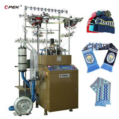 Εστιατόριο Υψηλής Ταχύτητας Jacquard Ποδοσφαιρικό Καπέλο Καπέλο Κατασκευή Μηχανή 16 επιλογές χρώματος