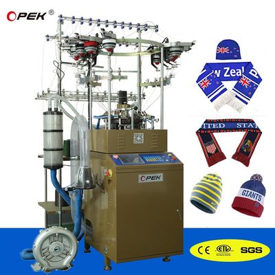 800pcs/ημέρα OPEK αυτόματη Jacquard ποδόσφαιρο ανεμιστήρα μαντήλα κατασκευή μηχανή προηγμένη τεχνολογία