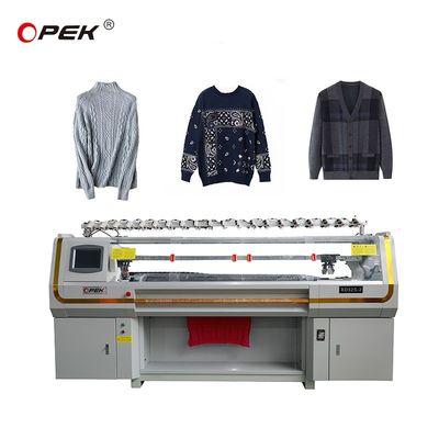Τελευταία 12 μεγέθους Jacquard μονό καροτσάκι επίπεδη πλέξιμο μηχανή για Hengqiang σύστημα
