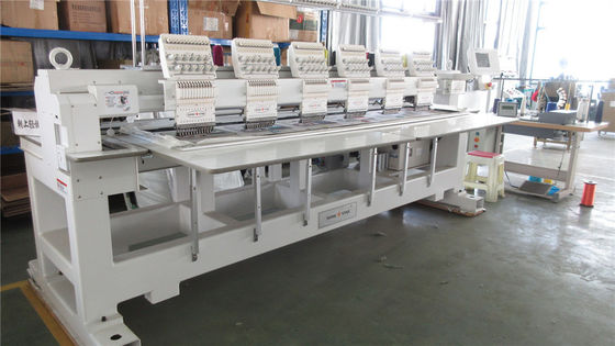 6 κεφαλές 1200 Rpm Υπολογισμένη μηχανή κέντησης με KOBAN Rotary Hook και Cap Driver
