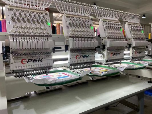 Ενσωματωμένο 110V-220V Opek Cap 4 κεφαλής μηχανή κεντήματος για Cap ενδύματα επίπεδη κεντήματα