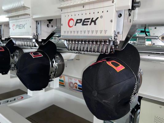 Ενσωματωμένο 110V-220V Opek Cap 4 κεφαλής μηχανή κεντήματος για Cap ενδύματα επίπεδη κεντήματα