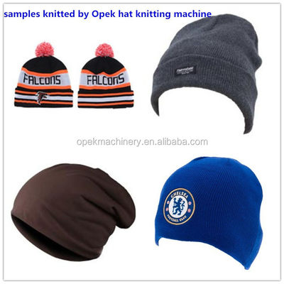 1 W OPEK υψηλής ταχύτητας Jacquard Hat πλέξιμο μηχανή Αυτο λιπαντική για απρόσκοπτη λειτουργία