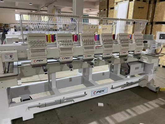 Μεγάλη ακρίβεια 12 χρώματα 6 κεφαλές Μηχανή Επισκόπησης Έμβιτσης με σύστημα ελέγχου Dahao