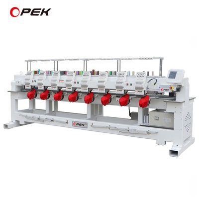Μηχανή κεντήματος 8 κεφαλιών Opek με διάστημα 500 mm ανά κεφαλή και μέγεθος τραπέζι εργασίας 60 * 60 cm