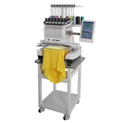 Γλώσσα 13 Γλώσσες Υψηλή ταχύτητα 1200RPM Ηλεκτρονική μηχανή κεντήματος με ξύλινη θήκη