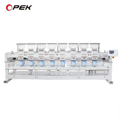 Μέγιστη ταχύτητα 850RPM/1000RPM/1200RPM Πολυκεφαλική μηχανή κεντήματος για ακριβή κεντήματα