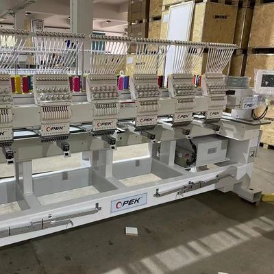 2000W OPEK 6 Κεφαλής Βιομηχανικός Υπολογιστής Εμβότυρο Μηχανή για Cap T μπλουζάκι Καπέλο επίπεδο ένδυμα