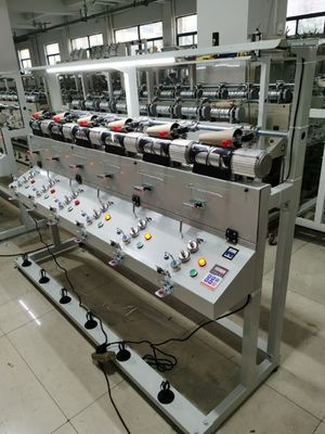12 κεφαλές Αυτοματοποιημένη μηχανή περιτύλιξης νήματος περιτύλιξη τσενίλης με μέγεθος 0,80*0,80*1,20m