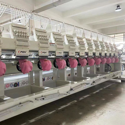 Μεγάλη ταχύτητα OPEK 12 κεφαλές μηχανή κεντήματος για T-shirt Cap Hat επίπεδη βιομηχανική παραγωγή