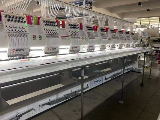 Μεγάλη ταχύτητα 6 κεφαλές 12 15 βελόνες ΟΠΕΚ Υπολογιστική μηχανή κεντήματος για κεντήματα