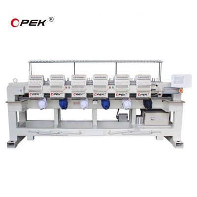 Μεγάλη ταχύτητα OPEK 6 κεφαλές μηχανή κεντήματος για πλακό καπέλο T-shirt κατασκευή ένδυσης