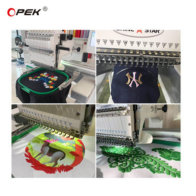 Μηχανή κεντήματος καπέλο OPEK Μία κεφαλή για T-shirt Καπέλο επίπεδη υψηλής ταχύτητας Υπολογιστική