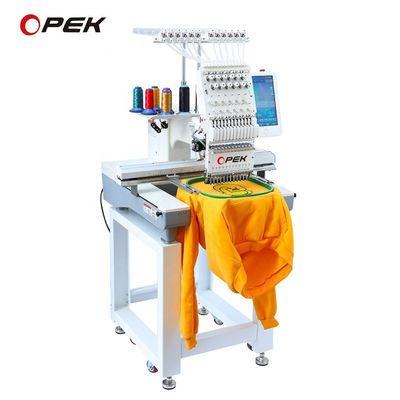 110V-220V OPEK μονόκεφαλο καπέλο μηχανή κεντήματος με οθόνη αφής Dahao 10inch A15