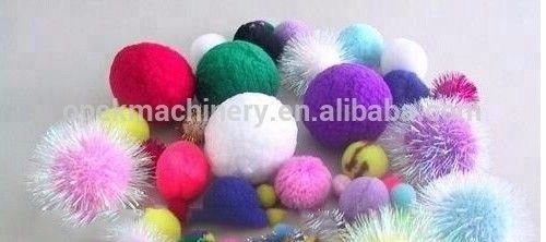 3 GG Πολυεστέρα Pompom Fringe Machine για την παραγωγή στρογγυλής Pompom